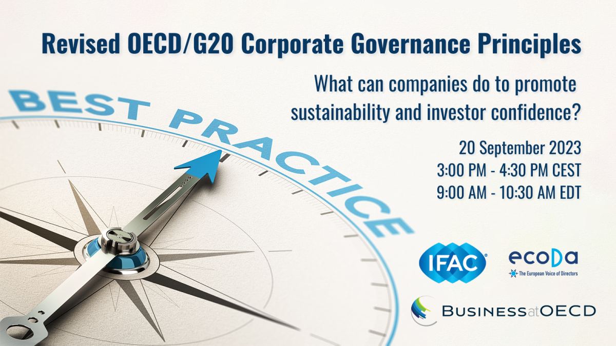 Revised OECD/G20 Corporate Governance Principles Online Event IFAC